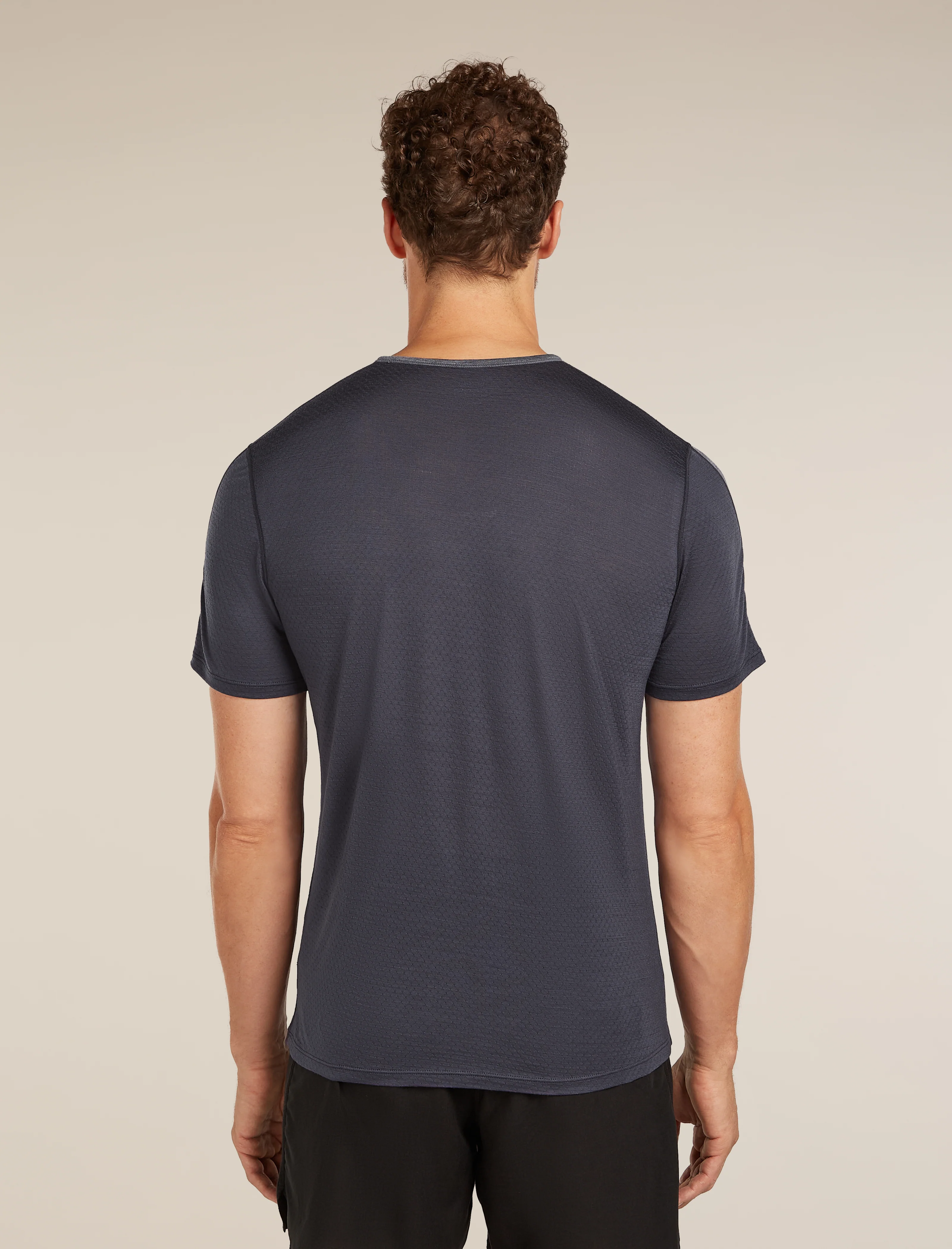 Camiseta de Manga Curta Masculina com Mistura de Merino 125 ZoneKnit™ Energy Wind