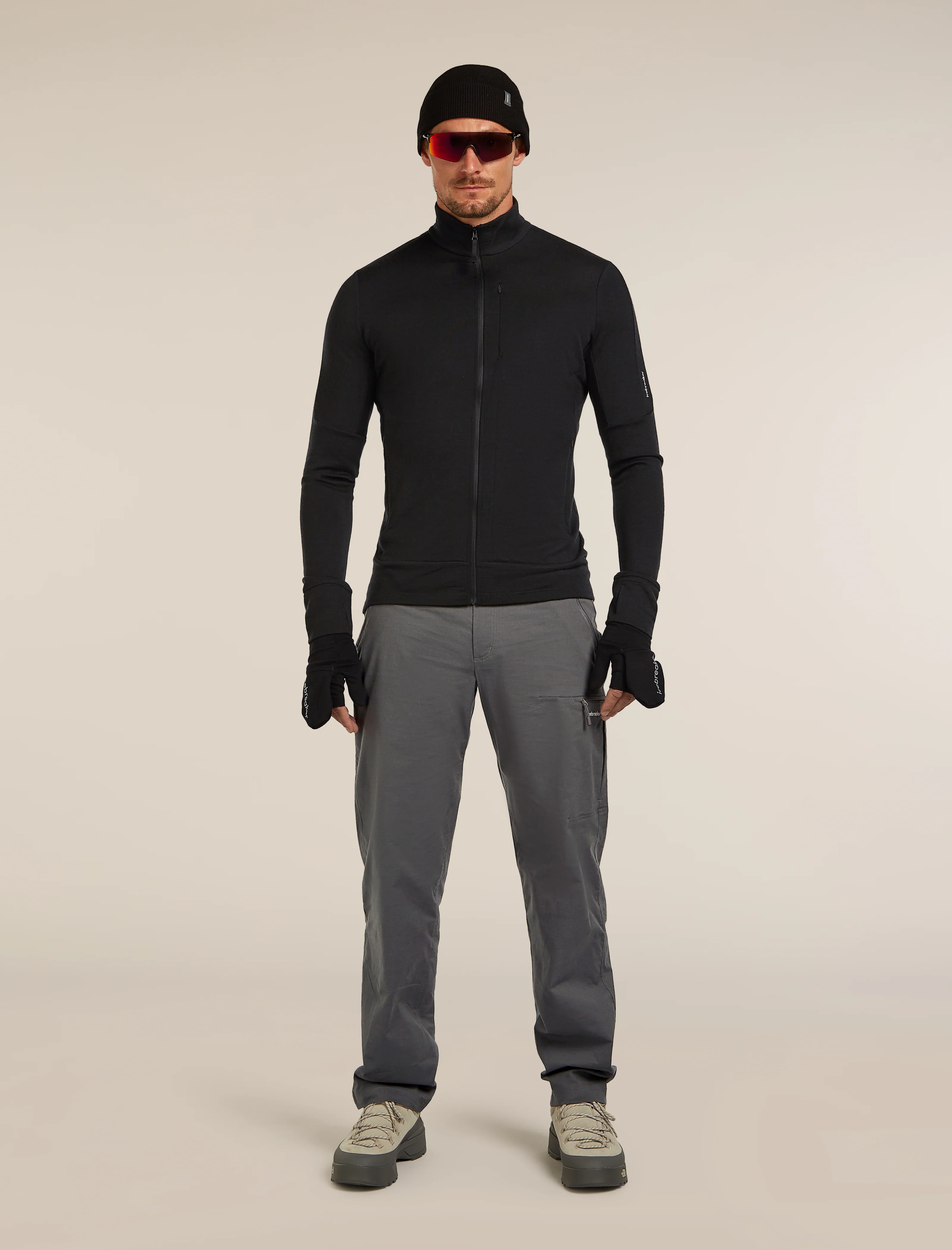 Jaqueta de Manga Comprida com Zíper Merino 260 Quantum para Homens